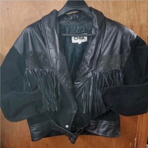 Black Fringe Jacket